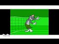 Tom And Jerry Powerhouse Bumper Green Background Tennis