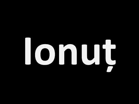 How to Pronounce Ionut? (Romanian Name)