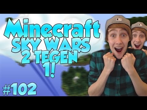 ''2 TEGEN 1!'' - Minecraft Sky Wars #102