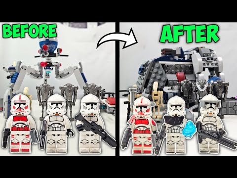 10 Ways to UPGRADE Your Clone Trooper and Droid Battle Pack! (Set 75372)