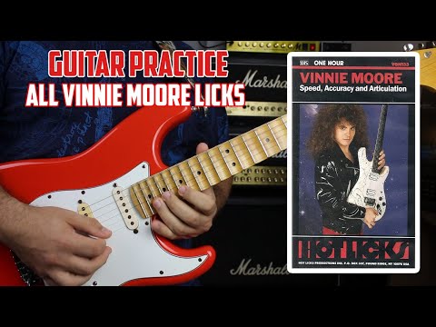 Hot Licks Vinnie Moore - Speed, Accuracy and Articulation [Guitar Practice] - Cesario Filho