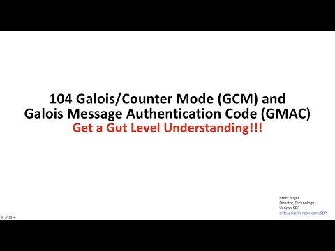 104 Galois/Counter Mode (GCM) and GMAC: Get a Gut Level Understanding