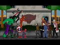 Spiderman, Black Panther, Hulk, Thor, Ironman, Captain America ( Avenger team ) vs Horror Team - DC2