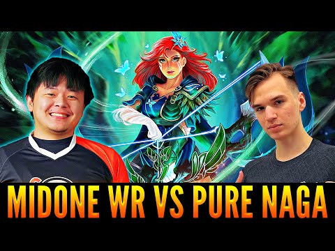 MIDONE With Offlane WINDRANGER Meet The TOP 2 PURE With NAGA SIREN | What a Game! Dota 2