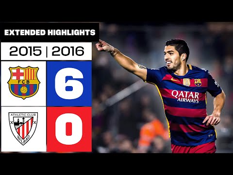 BARCELONA 6-0 ATHLETIC CLUB 2015/16 | Extended Highlights
