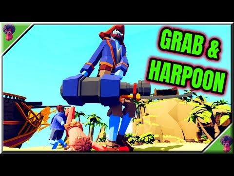 GRAB & HARPOON! Halfling and Harpooner vs Every Unit 2v1 - TABS Spooky Faction Update👻