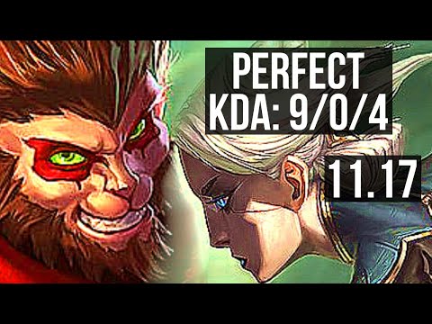 WUKONG vs CAMILLE (TOP) | 9/0/4, 2.0M mastery, Legendary, 400+ games | KR Diamond | v11.17