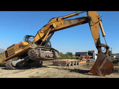 Transporting The Liebherr 964 Excavator With Goldhofer Trailer - Fasoulas Heavy Transports - 4k