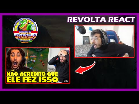 REVOLTA REACT RENECRODILO STREAMERS REACT MF DO TITAN (BAIANO, REVOLTA, ESA...), JEAN MAGO DE IRELIA