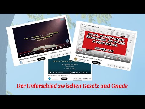 Unterschied zwischen Gesetz und Gnade