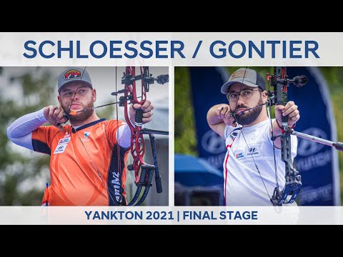Mike Schloesser v Adrien Gontier – compound men quarterfinal | Yankton 2021 World Cup Final