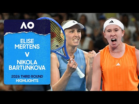 Elise Mertens v Nikola Bartunkova Highlights | Australian Open 2026 Third Round