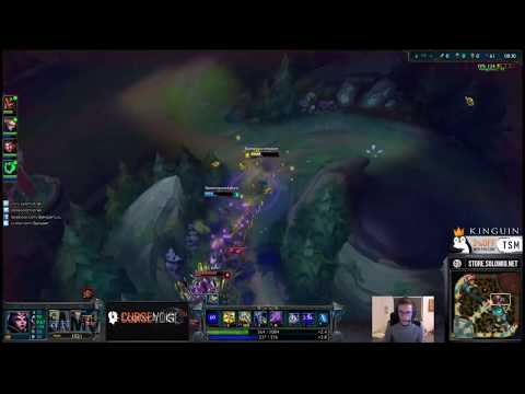 TSM Bjergsen mid LeBlanc vs fizz 4.21 playing video