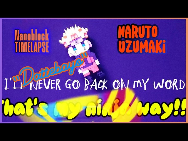 Vídeo relacionado con Bandai - Nanoblock Naruto Uzumaki, maqueta 3D en Miniatura, Kit detallado para Fans del Anime y coleccionistas - NBCC134