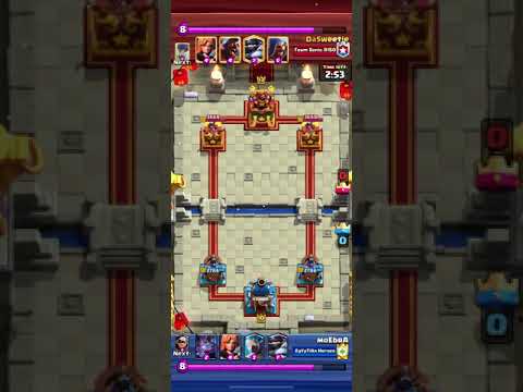 ClashRoyale NEVER GIVE UP BATTLE LEVEL 10 VS LEVEL 13