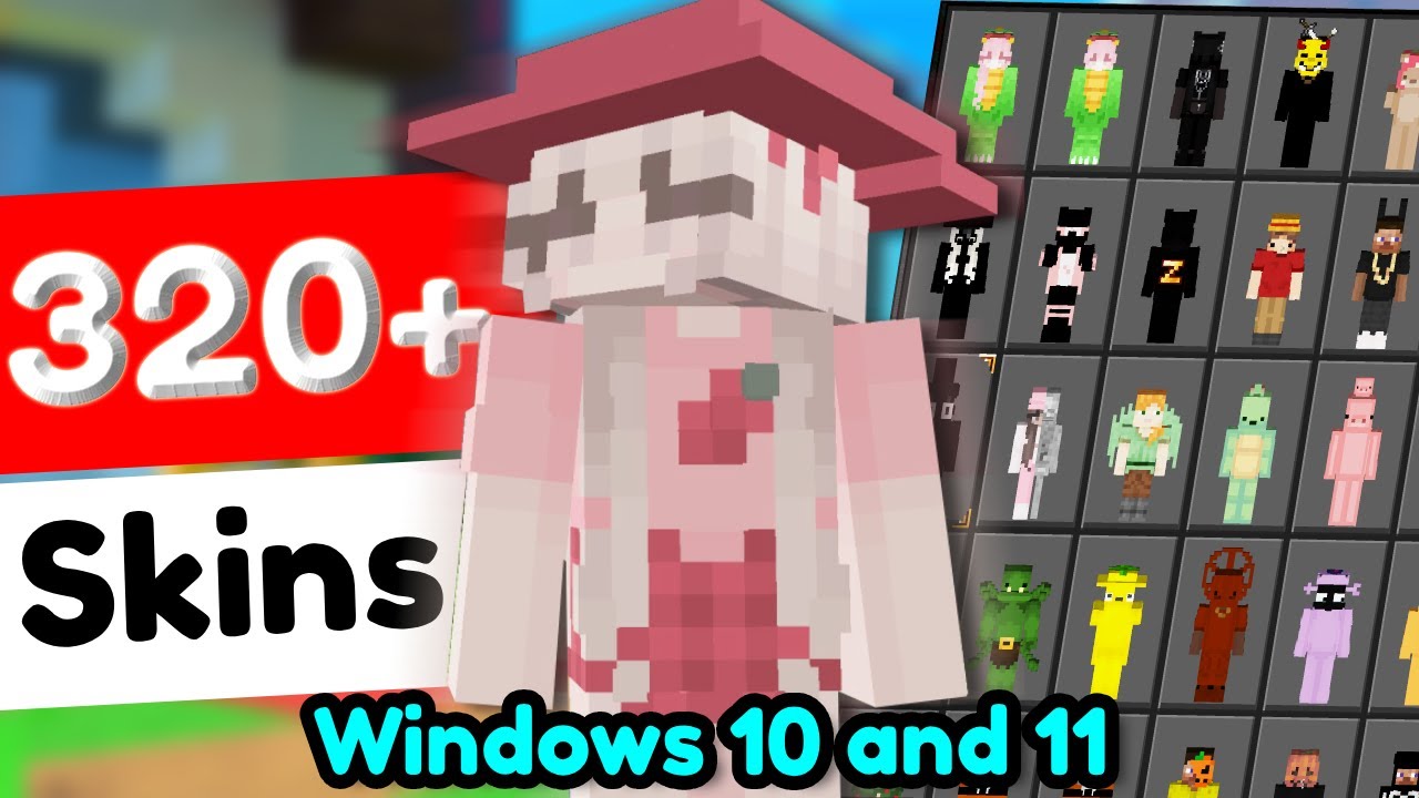 BEST 320+ Cosmetic Skin Pack MCPE/MCBE 1.21+ (WORKS ON HIVE!)