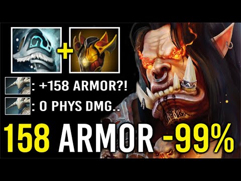 WTF 158 ARMOR -99% PHYS DAMAGE Shiva Grom Non-Stop Culling Blade Imba Hero Most Epic Finish Dota 2