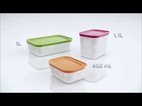 Tupperware Plastic Freezer Mates Gen II 1.1L 1pc (Pink, White)