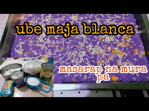 paano gawin| quick and easy recipe|ube maja blanca|mura na masarap pa