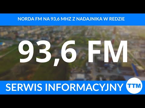 NORDA FM na 93,6 MHz z nadajnika w Redzie