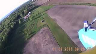 preview picture of video 'HOBBYKING  WING CAMERA IN ACTION OVER THUMBS UP RC CLUB'