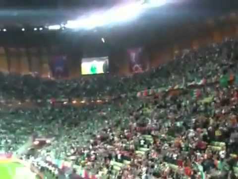 EURO 2012  Spain   Ireland 4 0  Irish Fans singing The Fields of Athenry