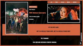 Download lagu RED VELVET  - 'REALLY BAD BOY' Lyrics (SUB INDO) mp3