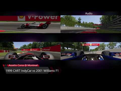 Assetto Corsa - 1999 CART IndyCar vs 2001 Williams V10 Formula 1 @ Montreal GP