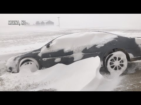 Wind and Snow Continue To Batter Nebraska Into Afternoon