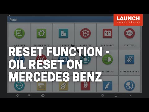 X-431 | OIL Reset on Mercedes Benz S-class W222 | LAUNCH