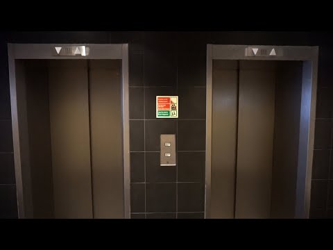 Epic 1980s Reber Schindler M-series traction elevators (large) @ Radisson Blu Hotel, Tromsø, Norway