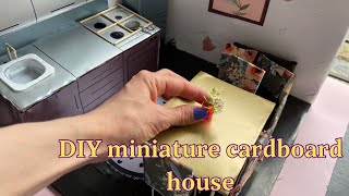 DIY miniature cardboard house/paper house