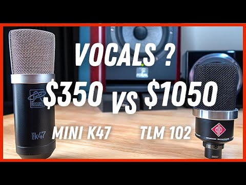 NEUMANN TLM 102 VS ROSWELL PRO AUDIO MINI K47 - Microphone comparison