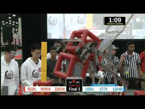 2015 VRC Math Finals3 - 8229 9090A 2205A vs 1826 177X 1264B - 77 to 79 - VEX Worlds 2015 - Math Div