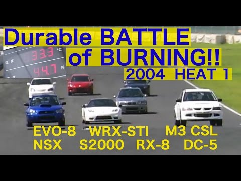 Scorching hot endurance battle in Tsukuba HEAT 1 [Best MOTORing] 2004