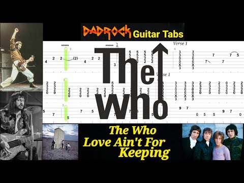 Love Ain't For Keeping - The Who - Guitar + Bass TABS Lesson