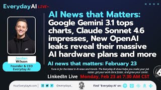 Google Gemini 3.1 tops charts, Claude Sonnet 4.6 impresses, OpenAI's hardware plans and more