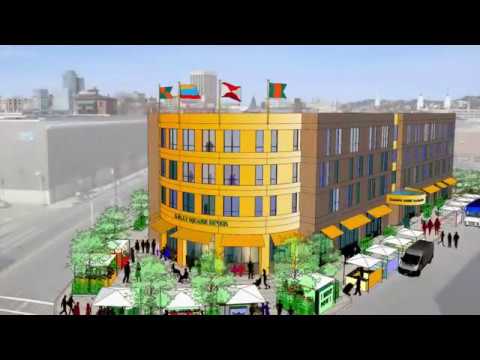 What's under construction at Kelley Square? A 4-story "retail magnet"