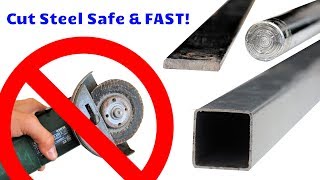 Terrified of Angle Grinders? How to Cut Steel Fast & Cheap WITHOUT Losing Any Fingers!