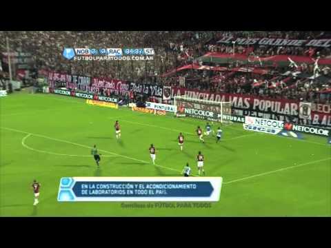 Atajada de Guzmán. Newell's 3 - Racing 3. Fecha 11. Torneo Final 2013. Fútbol Para Todos