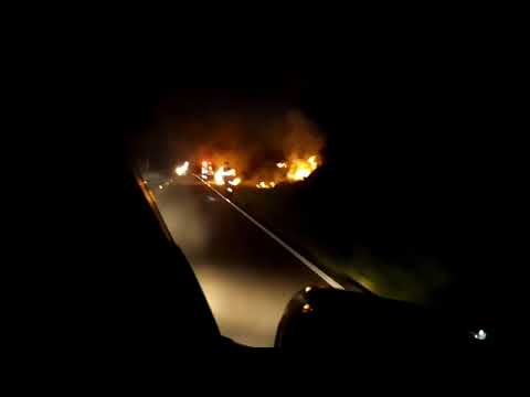 Fiat Fiorino pega fogo na Clito Bastia