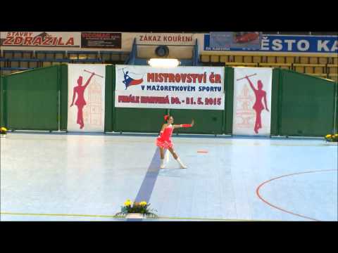 Mažoreky Elité Ostrava Poruba - sólo Lucka Turková 2015