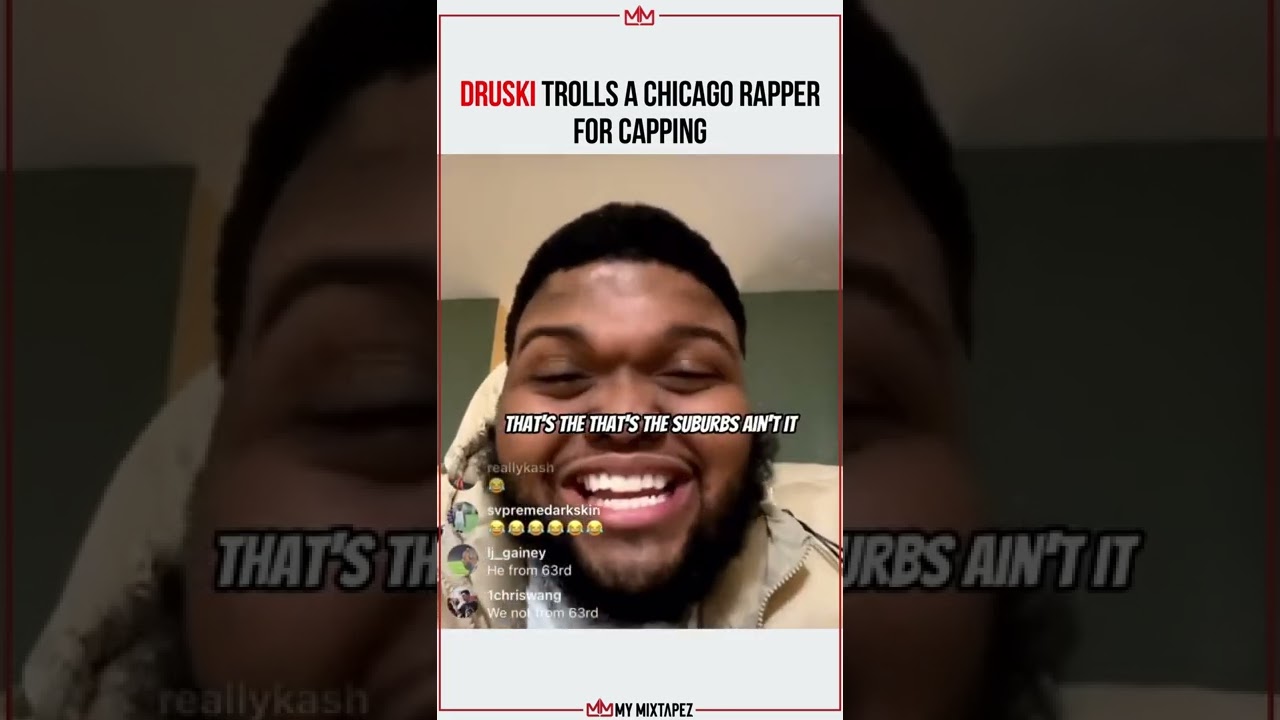 Druski trolls a Chicago rapper for Capping 😂😂