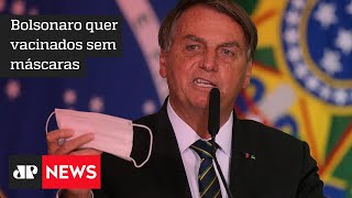 Bolsonaro alega que já é possível flexibilizar o uso de máscaras