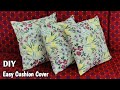 Cushion Cover Cutting And Stitching DIY Home Decor Cushion Cover Making Pillow Covers