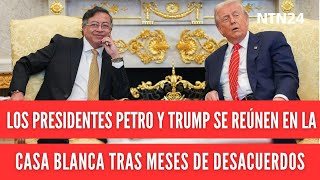 Imágenes y detalles del encuentro entre Petro y Trump en la Casa Blanca tras meses de desacuerdos