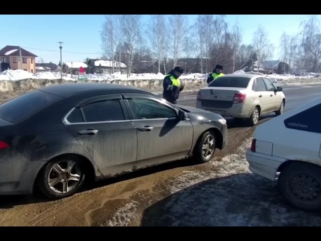 Совместный рейд журналистов и Госавтоинспекции Рыбно-Слободского района