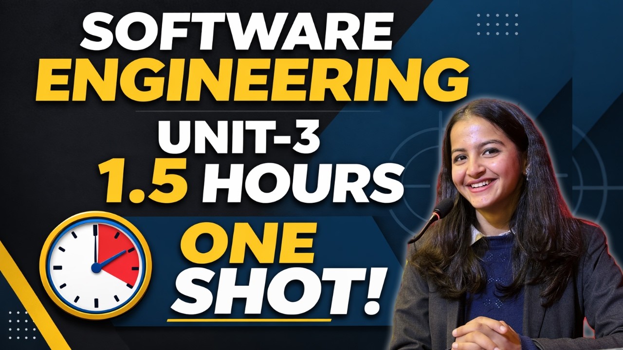 Designing Software Solutions| Software Engineering Unit-3 One Shot| Complete in 1.5 Hours| Sem-4