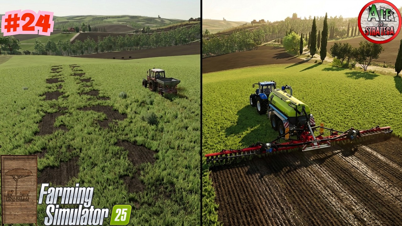 PRODUZIONE DI INSILATO E FERTILIZZAZIONE CAMPI || FARMING SIMULATOR 25 gameplay ITA || ETRURIA #24