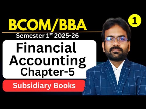 Financial Accounting Syllabus 2025 26 BCom 1st Year Semester 1st CWG for BCOM